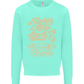 Motor Legend Biker Motorbike Motorcycle Mens Sweatshirt Jumper Peppermint
