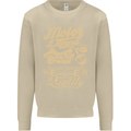 Motor Legend Biker Motorbike Motorcycle Mens Sweatshirt Jumper Sand