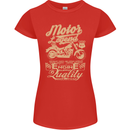 Motor Legend Biker Motorbike Motorcycle Womens Petite Cut T-Shirt Red