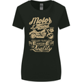 Motor Legend Biker Motorbike Motorcycle Womens Wider Cut T-Shirt Black