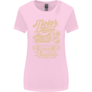 Motor Legend Biker Motorbike Motorcycle Womens Wider Cut T-Shirt Light Pink
