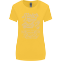 Motor Legend Biker Motorbike Motorcycle Womens Wider Cut T-Shirt Yellow