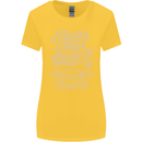 Motor Legend Biker Motorbike Motorcycle Womens Wider Cut T-Shirt Yellow