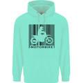 Motorbike Barcode Biker Motorcycle Childrens Kids Hoodie Peppermint