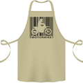Motorbike Barcode Biker Motorcycle Cotton Apron 100% Organic Khaki