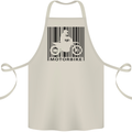 Motorbike Barcode Biker Motorcycle Cotton Apron 100% Organic Natural