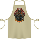 Motorbike Chopper Rebels Bikers Beers Cotton Apron 100% Organic Khaki