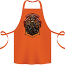 Motorbike Chopper Rebels Bikers Beers Cotton Apron 100% Organic Orange