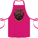 Motorbike Chopper Rebels Bikers Beers Cotton Apron 100% Organic Pink