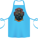 Motorbike Chopper Rebels Bikers Beers Cotton Apron 100% Organic Turquoise