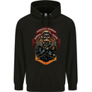Motorbike Chopper Rebels Bikers Beers Mens 80% Cotton Hoodie Black