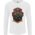 Motorbike Chopper Rebels Bikers Beers Mens Long Sleeve T-Shirt White