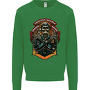 Motorbike Chopper Rebels Bikers Beers Mens Sweatshirt Jumper Irish Green