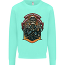 Motorbike Chopper Rebels Bikers Beers Mens Sweatshirt Jumper Peppermint