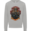 Motorbike Chopper Rebels Bikers Beers Mens Sweatshirt Jumper Sports Grey