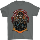 Motorbike Chopper Rebels Bikers Beers Mens T-Shirt 100% Cotton Charcoal