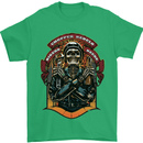 Motorbike Chopper Rebels Bikers Beers Mens T-Shirt 100% Cotton Irish Green