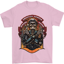 Motorbike Chopper Rebels Bikers Beers Mens T-Shirt 100% Cotton Light Pink