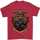 Motorbike Chopper Rebels Bikers Beers Mens T-Shirt 100% Cotton Red