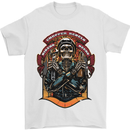 Motorbike Chopper Rebels Bikers Beers Mens T-Shirt 100% Cotton White
