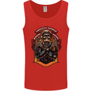 Motorbike Chopper Rebels Bikers Beers Mens Vest Tank Top Red
