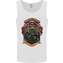 Motorbike Chopper Rebels Bikers Beers Mens Vest Tank Top White