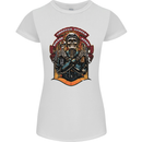 Motorbike Chopper Rebels Bikers Beers Womens Petite Cut T-Shirt White