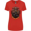 Motorbike Chopper Rebels Bikers Beers Womens Wider Cut T-Shirt Red