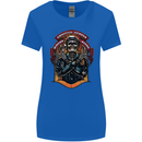 Motorbike Chopper Rebels Bikers Beers Womens Wider Cut T-Shirt Royal Blue