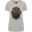 Motorbike Chopper Rebels Bikers Beers Womens Wider Cut T-Shirt Sports Grey