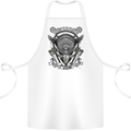 Motorbike Club Motorcycle Biker Cotton Apron 100% Organic White