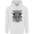 Motorbike Club Motorcycle Biker Mens Hoodie White