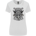 Motorbike Club Motorcycle Biker Womens Wider Cut T-Shirt White