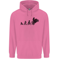 Motorbike Evolution Funny Biker Motorcycle Mens 80% Cotton Hoodie Azelea