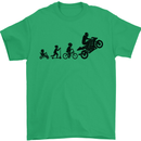 Motorbike Evolution Funny Biker Motorcycle Mens T-Shirt Cotton Gildan Irish Green