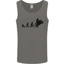 Motorbike Evolution Funny Biker Motorcycle Mens Vest Tank Top Charcoal