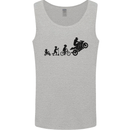 Motorbike Evolution Funny Biker Motorcycle Mens Vest Tank Top Sports Grey