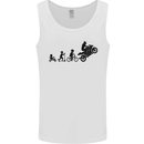 Motorbike Evolution Funny Biker Motorcycle Mens Vest Tank Top White