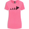 Motorbike Evolution Funny Biker Motorcycle Womens Wider Cut T-Shirt Azalea