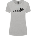 Motorbike Evolution Funny Biker Motorcycle Womens Wider Cut T-Shirt Sports Grey