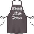 Motorbike Grandads Bingo Biker Motorcycle Cotton Apron 100% Organic Dark Grey