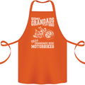 Motorbike Grandads Bingo Biker Motorcycle Cotton Apron 100% Organic Orange