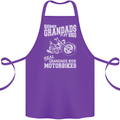 Motorbike Grandads Bingo Biker Motorcycle Cotton Apron 100% Organic Purple