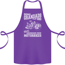 Motorbike Grandads Bingo Biker Motorcycle Cotton Apron 100% Organic Purple