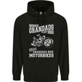 Motorbike Grandads Bingo Biker Motorcycle Mens 80% Cotton Hoodie Black