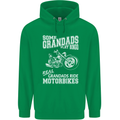 Motorbike Grandads Bingo Biker Motorcycle Mens 80% Cotton Hoodie Irish Green