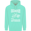 Motorbike Grandads Bingo Biker Motorcycle Mens 80% Cotton Hoodie Peppermint