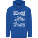 Motorbike Grandads Bingo Biker Motorcycle Mens 80% Cotton Hoodie Royal Blue