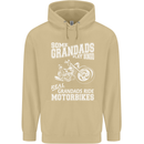 Motorbike Grandads Bingo Biker Motorcycle Mens 80% Cotton Hoodie Sand