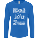 Motorbike Grandads Bingo Biker Motorcycle Mens Long Sleeve T-Shirt Royal Blue